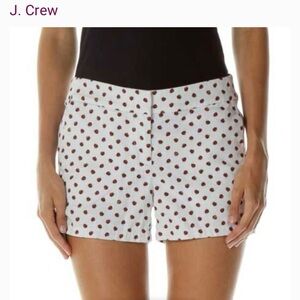 J. Crew Chino Ladybug Shorts 🐞